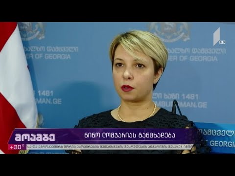 ნინო ლომჯარიას განცხადება