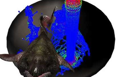 Implicit FEM and Fluid Coupling (2) on GPU for Interactive Multiphysics Simulation - SIGGRAPH 2011