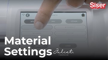 Juliet® Material Settings