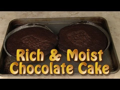 Rich And Moist Chocolate Cake Recipe