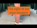 The right fit for your trousers #menstyle #mensfashion