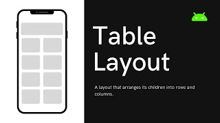 Table Layout   ( Android Beginners Level  )   04