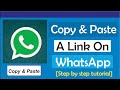 How To Copy And Paste A Link On WhatsApp