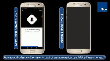 NW18: How to authorize another user to control the home automation by MyNice Welcome app?