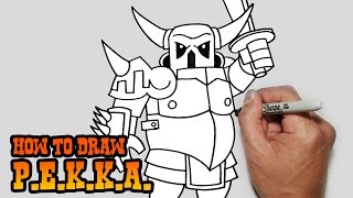 How to Draw P.E.K.K.A.- Clash of Clans- Simple Video Lesson(Learn how to draw PEKKA from Clash of Clans in this easy step by step video tutorial. All my lessons are narrated and drawn in real time. I carefully talk through ..., 2015-01-31T16:14:39.000Z)