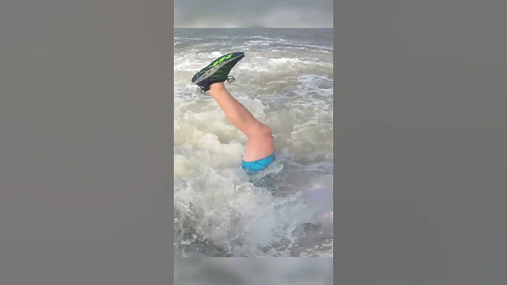 when you get too confident around big waves... #shorts