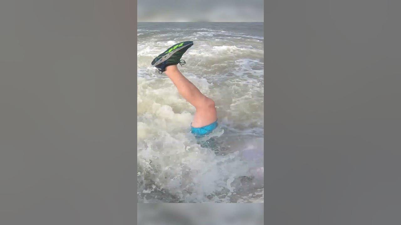 when you get too confident around big waves... #shorts