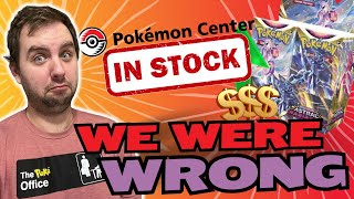 We Had Pokemon Sealed Product Investing All WRONG! Pokemon Center Restocks Astral Radiance!