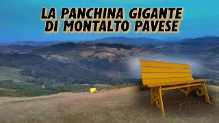 NELL'ORA DEL TRAMONTO: LA PANCHINA GIGANTE DI MONTALTO PAVESE! PANORAMA MOZZAFIATO!