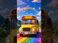 Binky's Magic School Bus Flies! 🚍✨ Rainbow Adventure | BinkyBoo Kids #shorts #nurseryrhymes