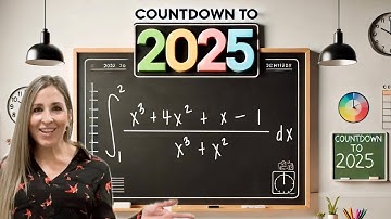AFTELLEN naar 2025: 13 integralen in 13 dagen! ∫(x^3 + 4x^2 + x - 1)/(x^3 + x^2)dx Wiskunde met P...