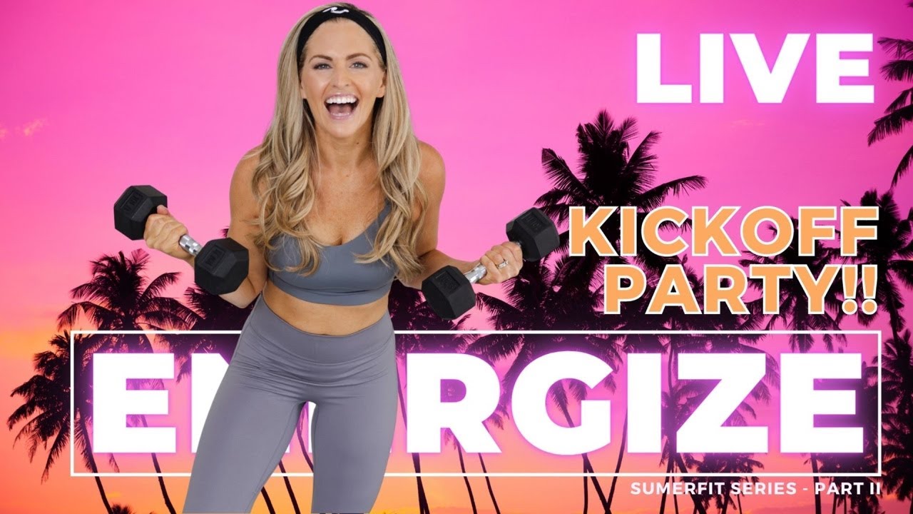 BodyFit by Amy LIVE Energize Kickoff Party Workout with Weights! YouTube