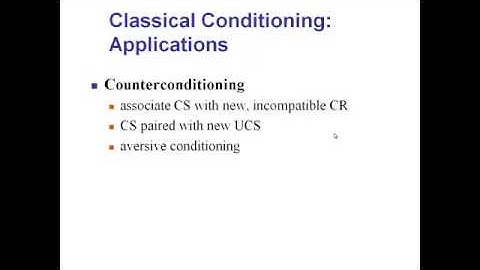 Learning   Classical Conditioning Applications