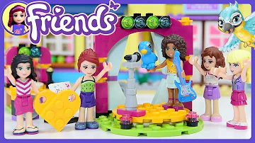 LEGO Friends Heartlake Andrea's Musical Duet Build at High School Kids Toys