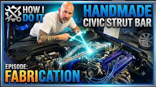 Custom Handmade 3 Point Front Strut Bar For An EJ8 Civic