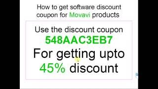 How to get 45% discount on Movavi products screenshot 1