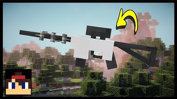 ✔ Minecraft PE: How To Make A Working Sniper Rifle | No Mods Or Addons!