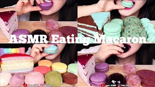 [ASMR ] Eating Macarons and Cakes Compilation 🍰🧁