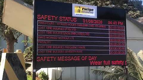 Safety Score Board Display -  KVAR TECH