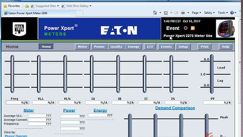 Eaton Xpert Meter 2000 PMX 2000 - How To Import Config File Into PMX2000