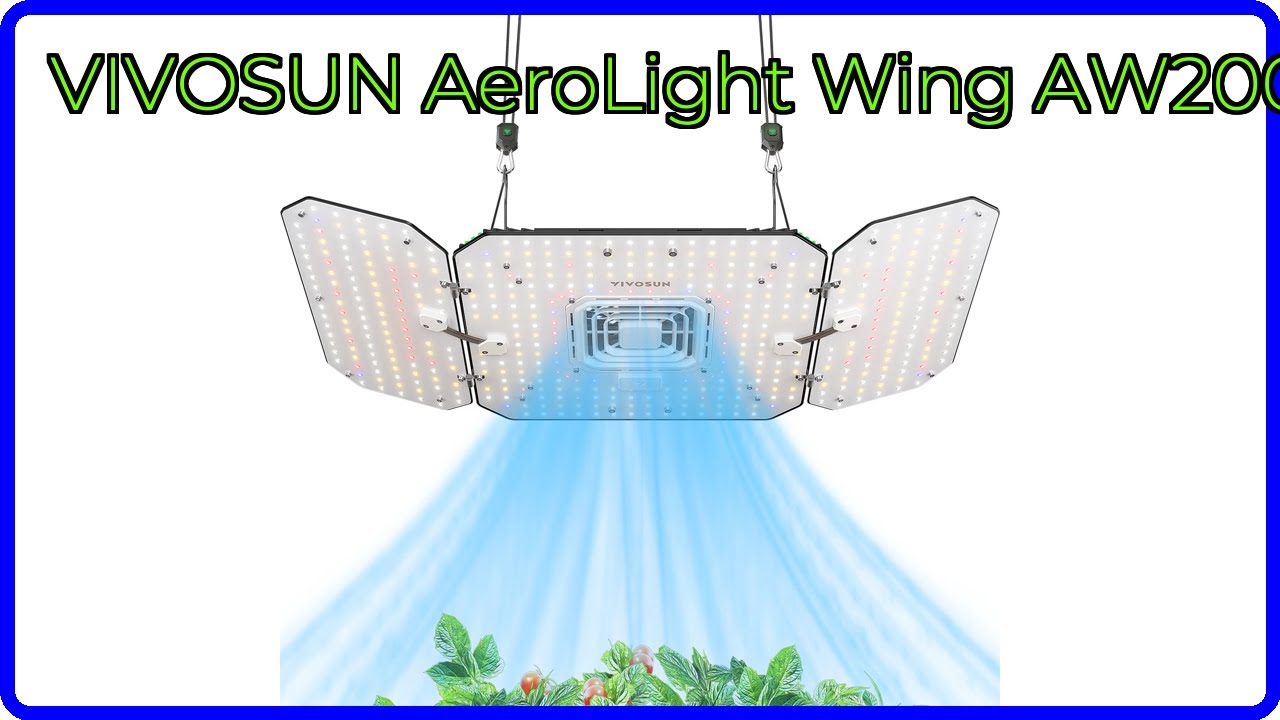REVIEW (2026): VIVOSUN AeroLight Wing AW200. ESSENTIAL details.