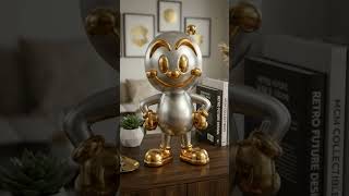 3D Print This Retro Chrome Mascot! ✨ Maximalist Desk Decor STL #shorts