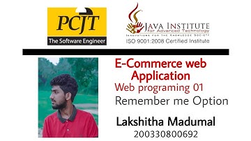 Remember me Option | eShop Project | Java Institute