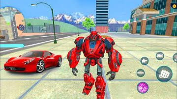 Red Megatron Robot Transformations | Jet, Bike & Car Gameplay