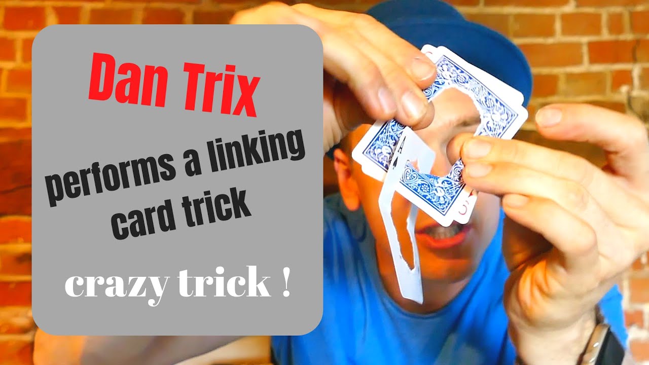 Dan Trix performs a linking card trick