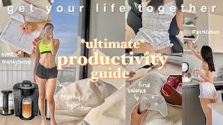 how to *actually* be productive ‧₊˚🖇️🎧⊹ life-changing tips, time management, productive vlog