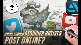 Where should BEGINNER artists post online?   the JOY of being a beginner!