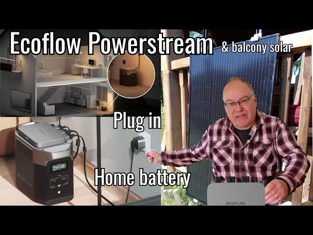 EcoFlow PowerStream Balcony Solar System, Grid-Tied Microinverter