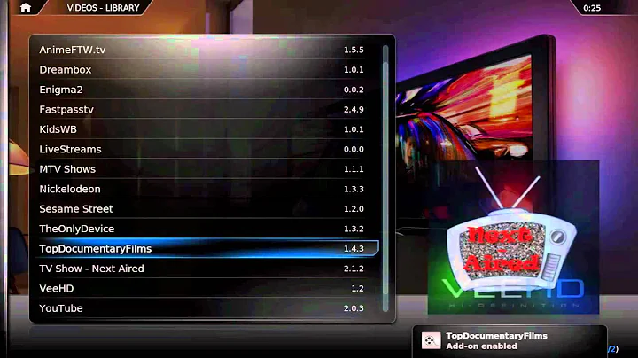 Top Documentary Films - Video Add-on for XBMC/AppleTV2