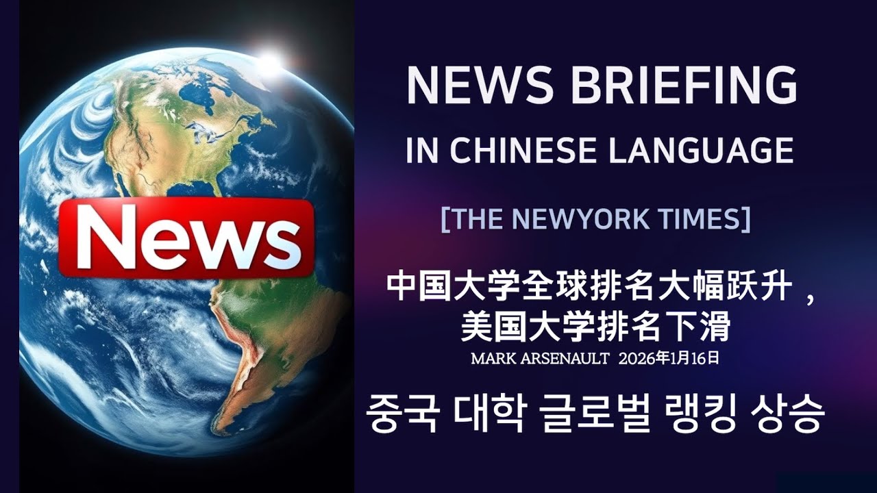 [NEWS BRIEFING]중국 대학 글로벌 랭킹 상승
