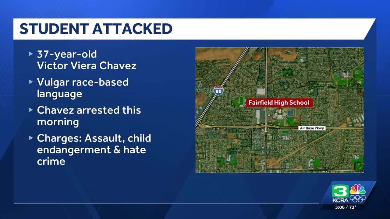 Fairfield man arrested on hate crime charges after teen girl assaulted ...