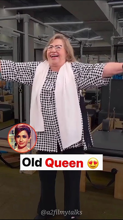 86-Year-Old Helen Khan Sweats It Out at the Gym, Dances to ‘Monica, Oh My Darling 💖 #helen #shorts