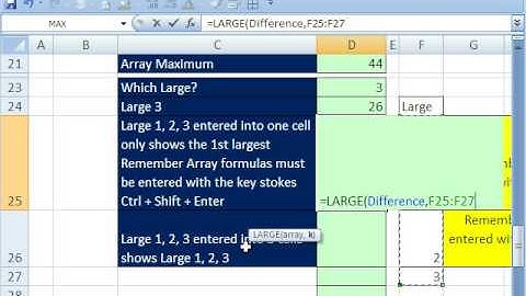 Excel Magic Trick 313: Some Facts About Array Formulas