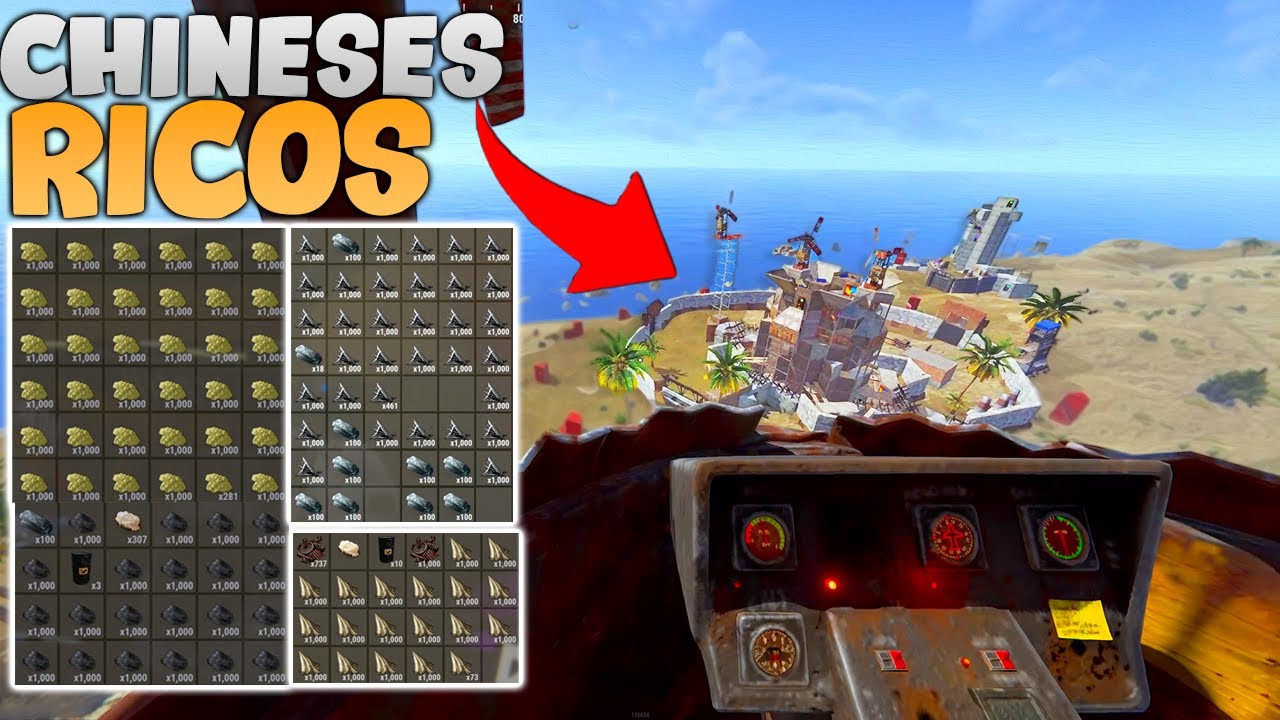 ESSE É O VERDADEIRO LOOT DE UM TIME INTEIRO DE CHINESES NO RUST (parte ...
