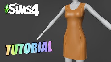 Sims 4  - Tutorial - Meshing: Sewing Patterns in Blender