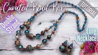 Beaded Double Strand Necklace | Jewelry Making Tutorial | Curated Bead Box
