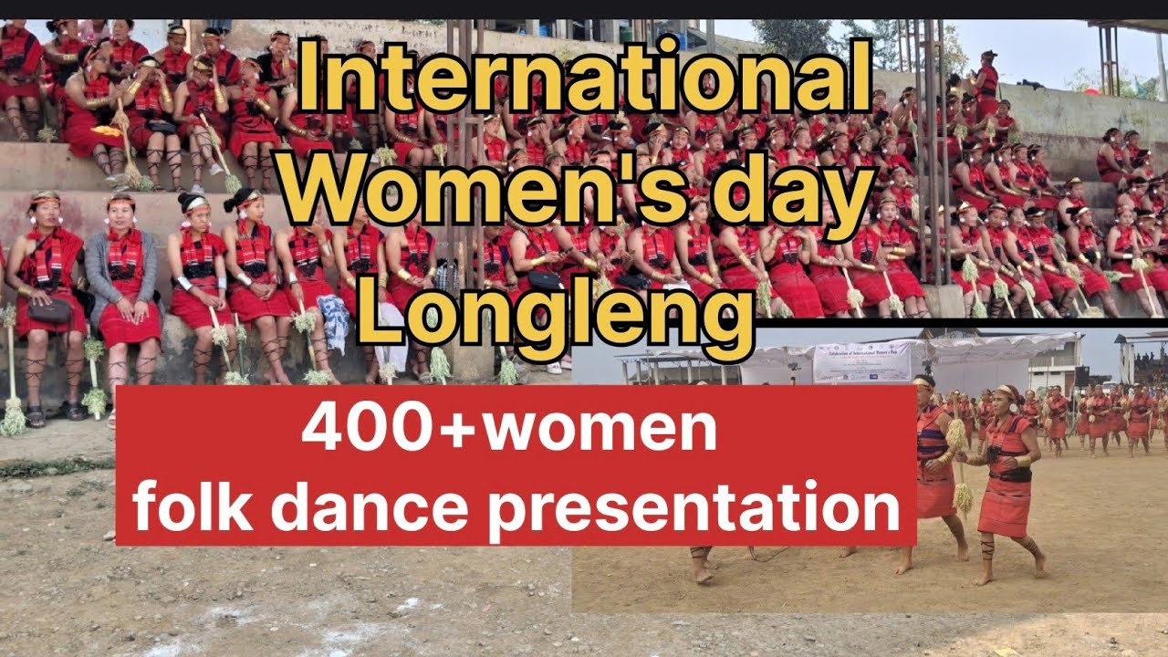 International Women's day  Folk dance.              400+ women Folks dance presentation 