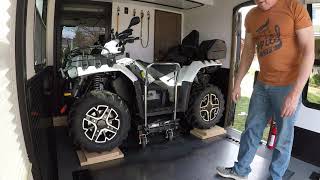 Loading two ATV's in my Fuzion Toy Hauler