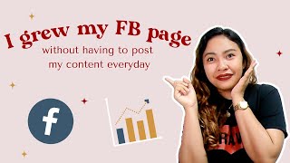 MY FACEBOOK 2023 STRATEGY EXPOSED | How To Grow FB page organically without having to Post Everyday