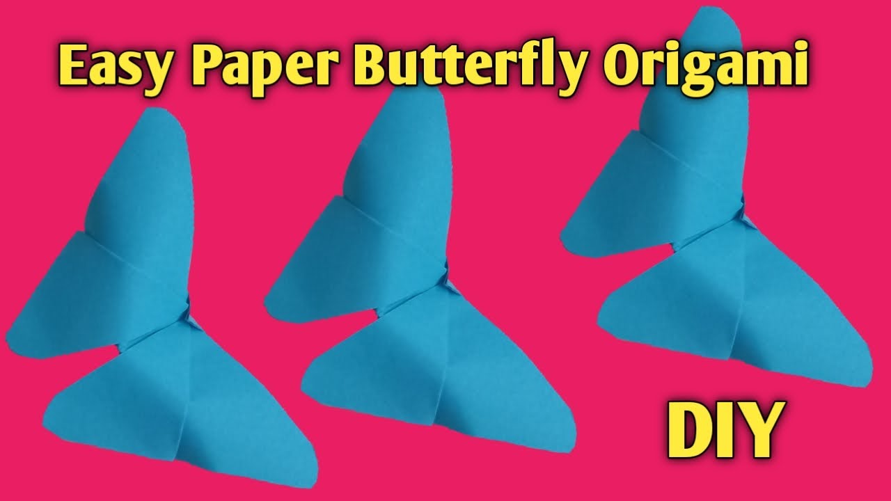 How to Make an Easy Paper Butterfly Origami -BMC -Crafts - YouTube