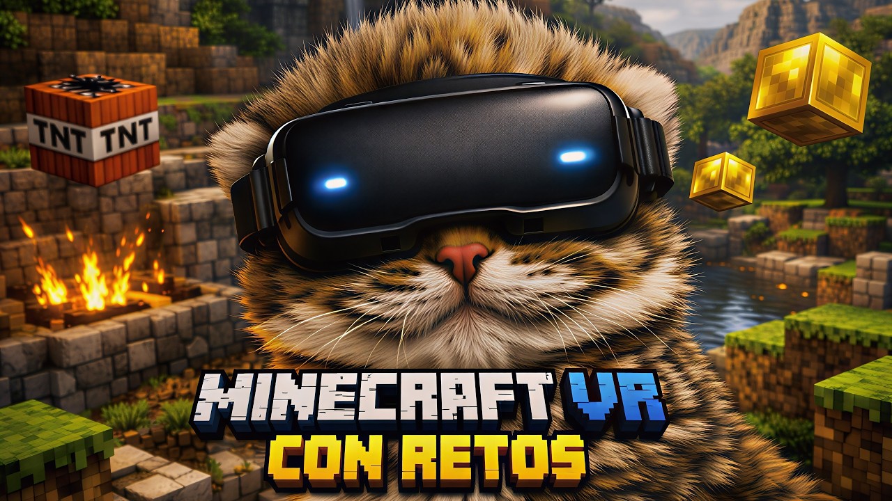 ESTOY en MINECRAFT | Minecraft VR con RETOS