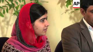 Girl shot by Taliban meets Bring Back Our Girls campaigners