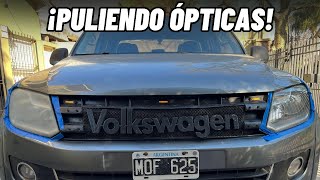 Como pulir ÓPTICAS de auto - Con lija y pulidora