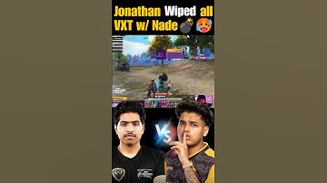 Jonathan Crazy Wiped all VXT w/ Nade 💣🥵 #jonathangaming #bgmi #bgmishorts #bmsd