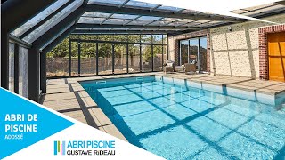 Abri de piscine adossé Attik