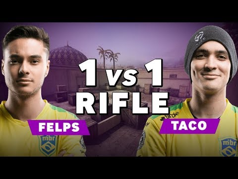 MIBR TACO vs felps - CS:GO RIFLE 1vs1